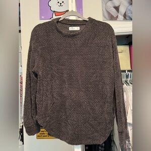 Black fleece sweater